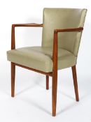 A 1960's vintage believed Danish teak wood carver/ side chair