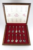 The Queens Beasts Collection, a limited edition boxed set of ten silver spoons, number 642 of 2500,