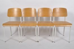 A set of four contemporary Jean Prouve standard chairs,