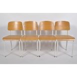 A set of four contemporary Jean Prouve standard chairs,