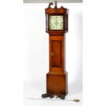 An early 19th century oak long case clock, the enamelled dial named for Robert Summerhayes, Taunton,