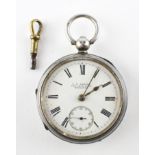 An open face pocket watch.