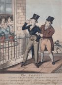 Irish school, early 19th century, 'The Arrest, A Caution to Dandies, taken from a later real scene',