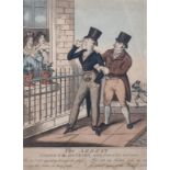 Irish school, early 19th century, 'The Arrest, A Caution to Dandies, taken from a later real scene',