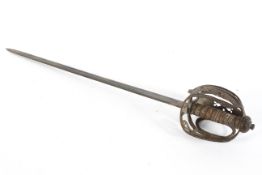 A Samuel Harvey basket-hilted British Infantry officer's sword,