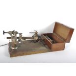 A Clock and Watchmaker's lathe by Wolf-Jahn & Co, Frankfurt,