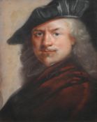 Manner of Rembrandt van Rijn, A portrait of Rembrandt, pastel,