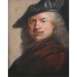 Manner of Rembrandt van Rijn, A portrait of Rembrandt, pastel,