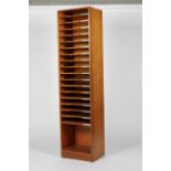 A 20th century pigeonhole organiser, perhaps teak,