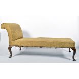 A Howard & Son chaise longue or day bed,