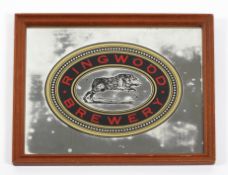 An original 'Ringwood Brewery' advertising mirror,