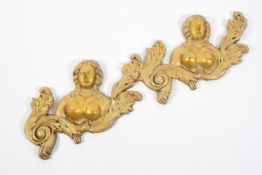 A carved giltwood wall-mount, 20th century,