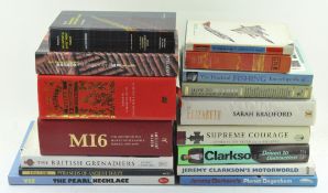 A collection of assorted hardback books,