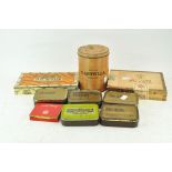 A collection of tobacco items,