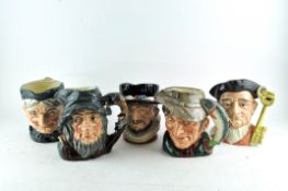 A Collection of Royal Doulton Character toby jugs, comprising: Beefeater (D6206),