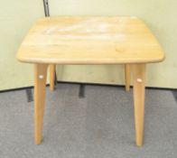 A rectangular Ercol style elm table,