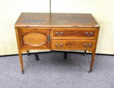 An Edwardian wash stand with pine top,