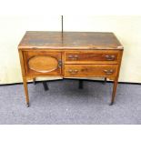 An Edwardian wash stand with pine top,