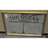 A "The Ocean Accident and Guarantee Corporation Limited" original advertising mirror,