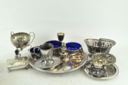 A box of silver plate,