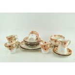 An antique part tea set by H Williamson,