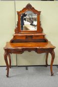 A mahogany dressing table,