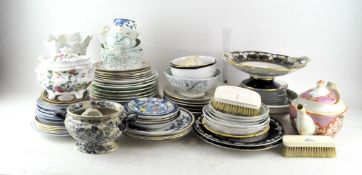 A parcel of ceramics and glassware, including tea wares,