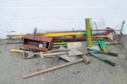 A parcel of garden tools