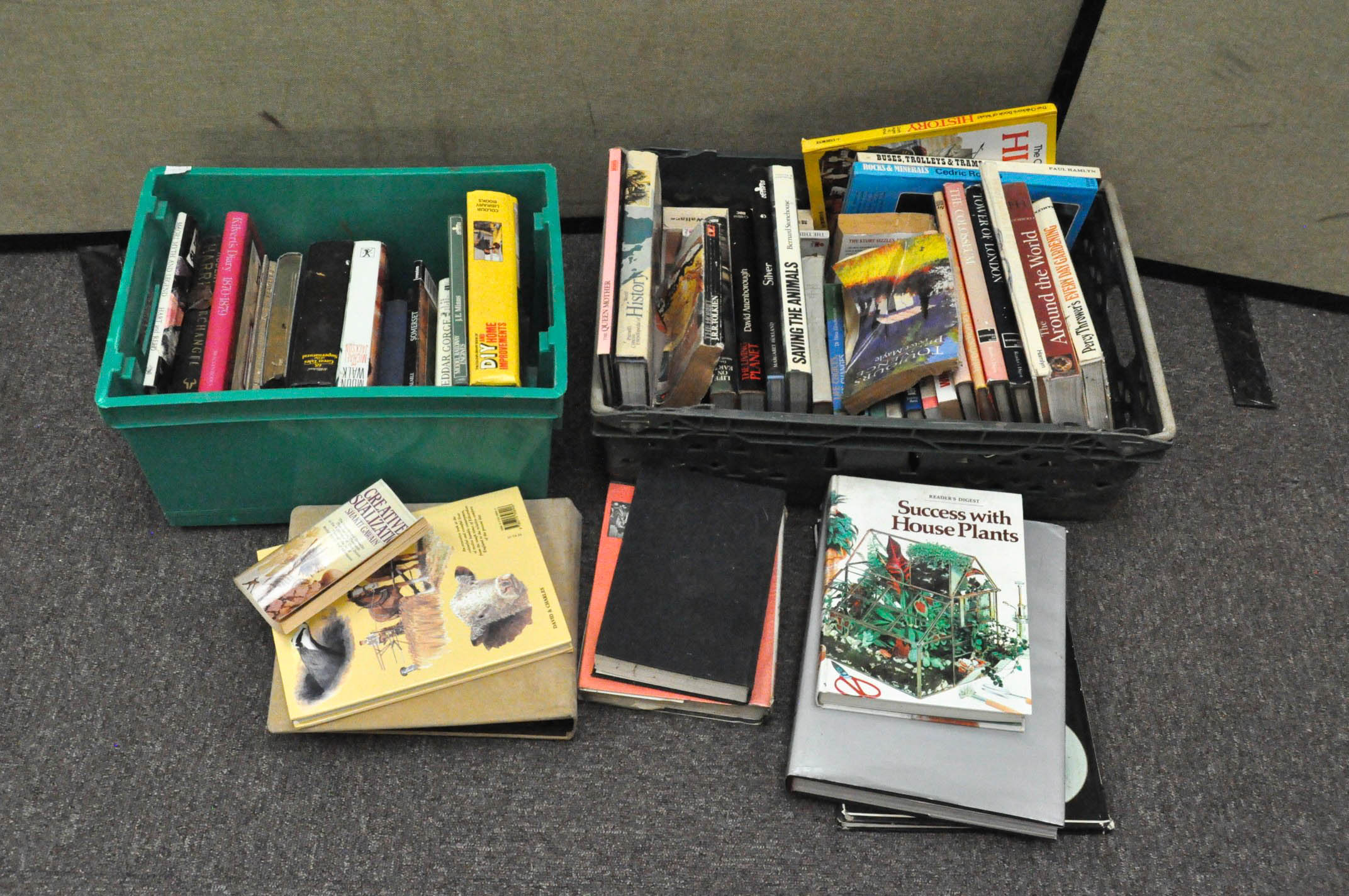 Two boxes of assorted books,