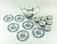 A coaching scenes tea set by Johnson Bros