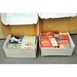 Two boxes of books including children's, Annuals,