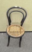 A Thonet style bent wood child's chair,
