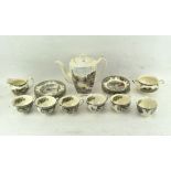 A vintage six piece tea set,