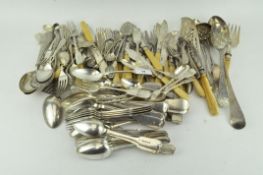 A collection of silver plated flatware, late 19th/early 20th century,