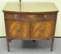 A mahogany sideboard,