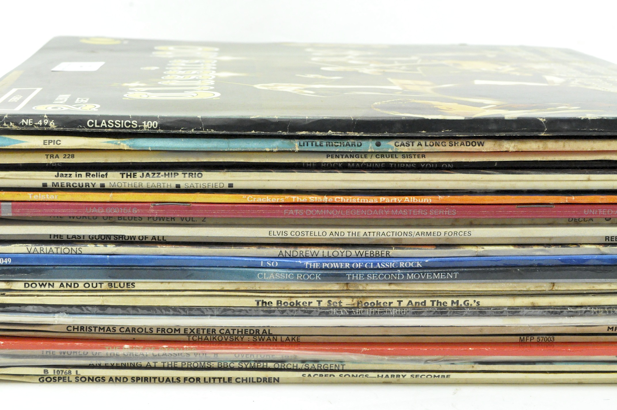 A collection of vintage vinyl records,