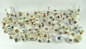 A large collection of assorted crested china