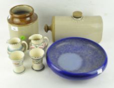 Assorted ceramics, to include Honiton pottery vases and cream jugs,