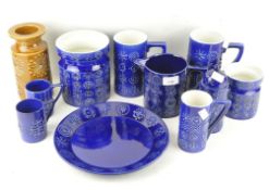A parcel of Portmeirion wares, including "Totem" pattern by Susan Williams Ellis, mugs,