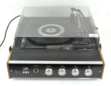 An HMV record deck,