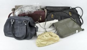 A selection of ladies handbags,