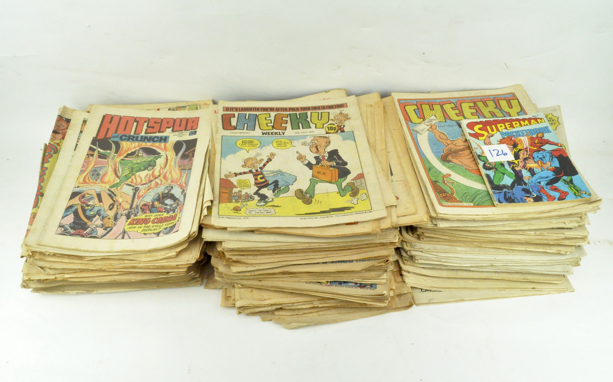 A box of old Children's comics,