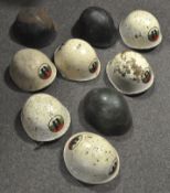A collection of nine 20th century Russian helmets,