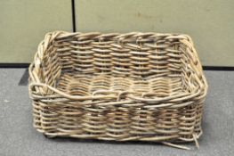 A large bakers bread basket,