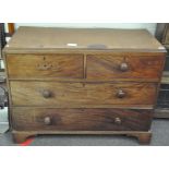 A Victorian mahogany chest of drawers, late 19th century,