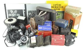 A group of photographic equipment, to include 'Comography Fisheye' camera,