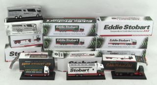 A collection of Atlas editions "Eddie Stobart" scale model vehicles,