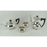 A Viners Alpha plate four piece silver plated tea and coffee set