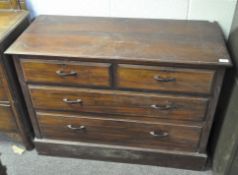 A 20th century chest of drawers, with two short and two long drawers,