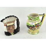 A Crown Devon Fielding musical jug, rd no 804874,